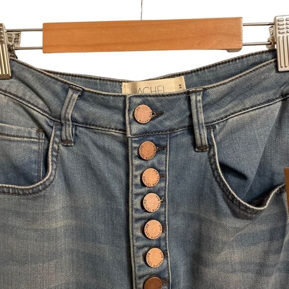 RACHEL Rachel Roy | Dirty Dancing High-Rise Button-Up Flare Jeans Size 29 NWT - Picture 3 of 9